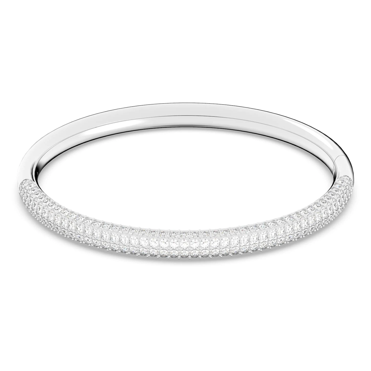 Swarovski Stone Bangle White, Stainless Steel 2 Swarovski Stone Bangle White, Stainless Steel - Image 2