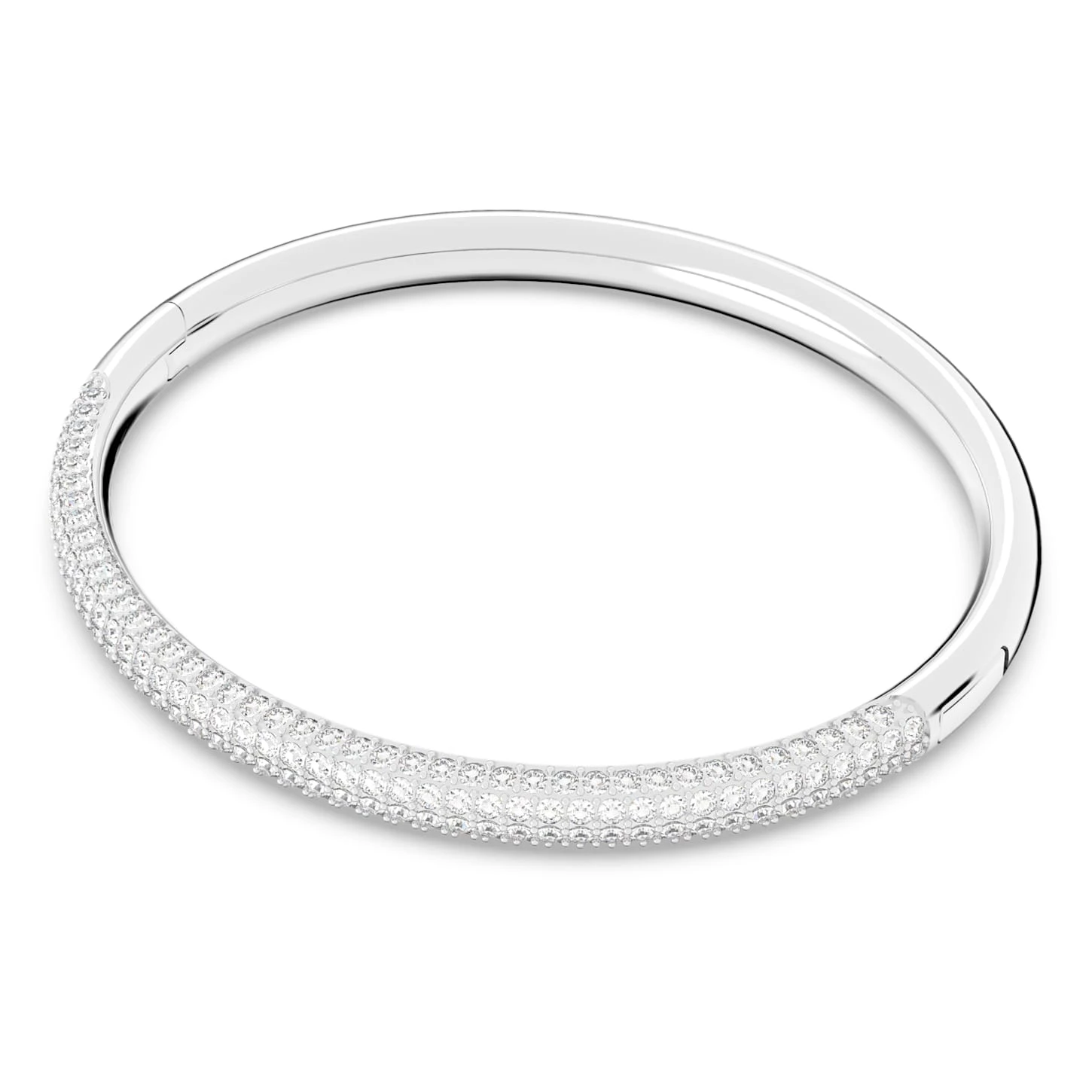 Swarovski Stone Bangle White, Stainless Steel 3 Swarovski Stone Bangle White, Stainless Steel - Image 3