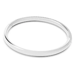 Swarovski Stone Bangle White, Stainless Steel 12 Swarovski Stone Bangle White, Stainless Steel -Fashion Accessories Store stone bangle white stainless steel swarovski 5032845 5