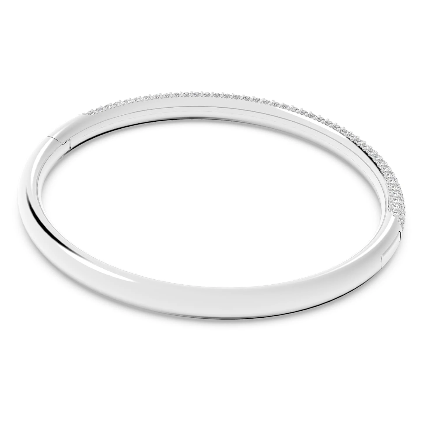 Swarovski Stone Bangle White, Stainless Steel 6 Swarovski Stone Bangle White, Stainless Steel - Image 6