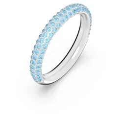 Swarovski Stone Ring Blue, Rhodium Plated 8 Swarovski Stone Ring Blue, Rhodium Plated -Fashion Accessories Store stone ring blue rhodium plated swarovski 5642902 2
