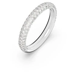 Swarovski Stone Ring White, Rhodium Plated -Fashion Accessories Store stone ring white rhodium plated swarovski 5383948 2