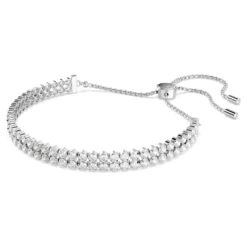 Swarovski Subtle Bracelet Round Cut, White, Rhodium Plated -Fashion Accessories Store subtle bracelet round cut white rhodium plated swarovski 5221397 2