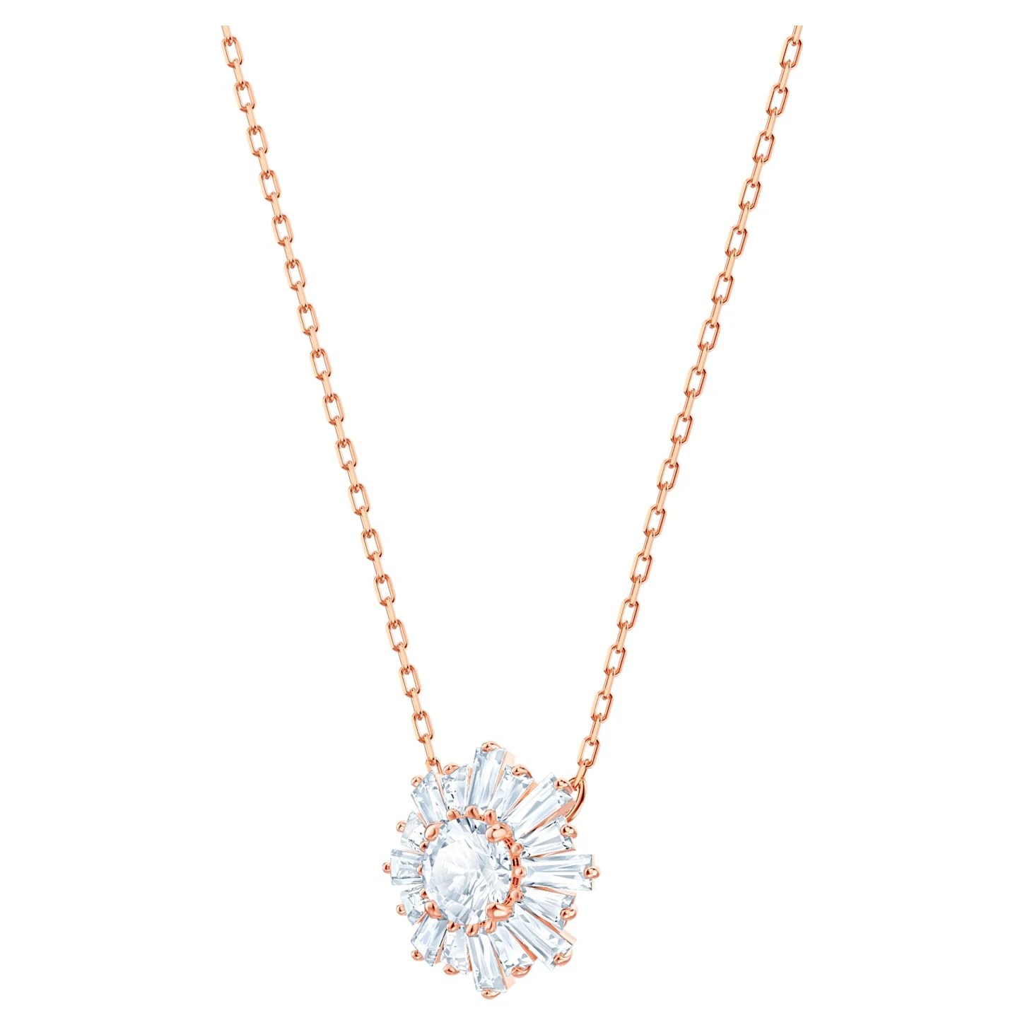 Swarovski Sunshine Set White, Rose Gold-tone Plated 4 Swarovski Sunshine Set White, Rose Gold-tone Plated - Image 4