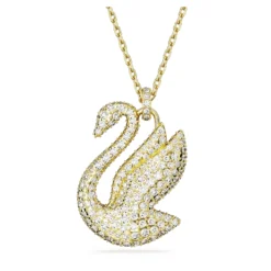 Swarovski Iconic Swan Pendant Swan, Large, Red, Gold-tone Plated -Fashion Accessories Store swarovski iconic swan pendant swan large red gold tone plated swarovski 5649773 2