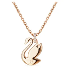 Swarovski Iconic Swan Pendant Swan, Medium, Pink, Rose Gold-tone Plated -Fashion Accessories Store swarovski iconic swan pendant swan medium pink rose gold tone plated swarovski 5647552 3