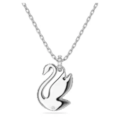 Swarovski Iconic Swan Pendant Swan, Medium, White, Rhodium Plated -Fashion Accessories Store swarovski iconic swan pendant swan medium white rhodium plated swarovski 5647872 3