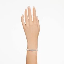 Swarovski Remix Collection Strand White, Rhodium Plated