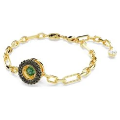Swarovski Sparkling Dance Bracelet Green, Gold-tone Plated -Fashion Accessories Store swarovski sparkling dance bracelet green gold tone plated swarovski 5665237 2