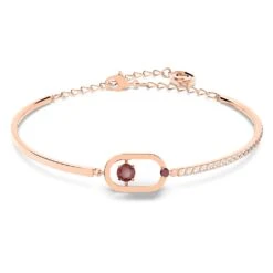 Swarovski Sparkling Dance Bracelet Round Cut, Oval Shape, Red, Rose Gold-tone Plated -Fashion Accessories Store swarovski sparkling dance bracelet round cut oval shape red rose gold tone plated swarovski 5620553 2
