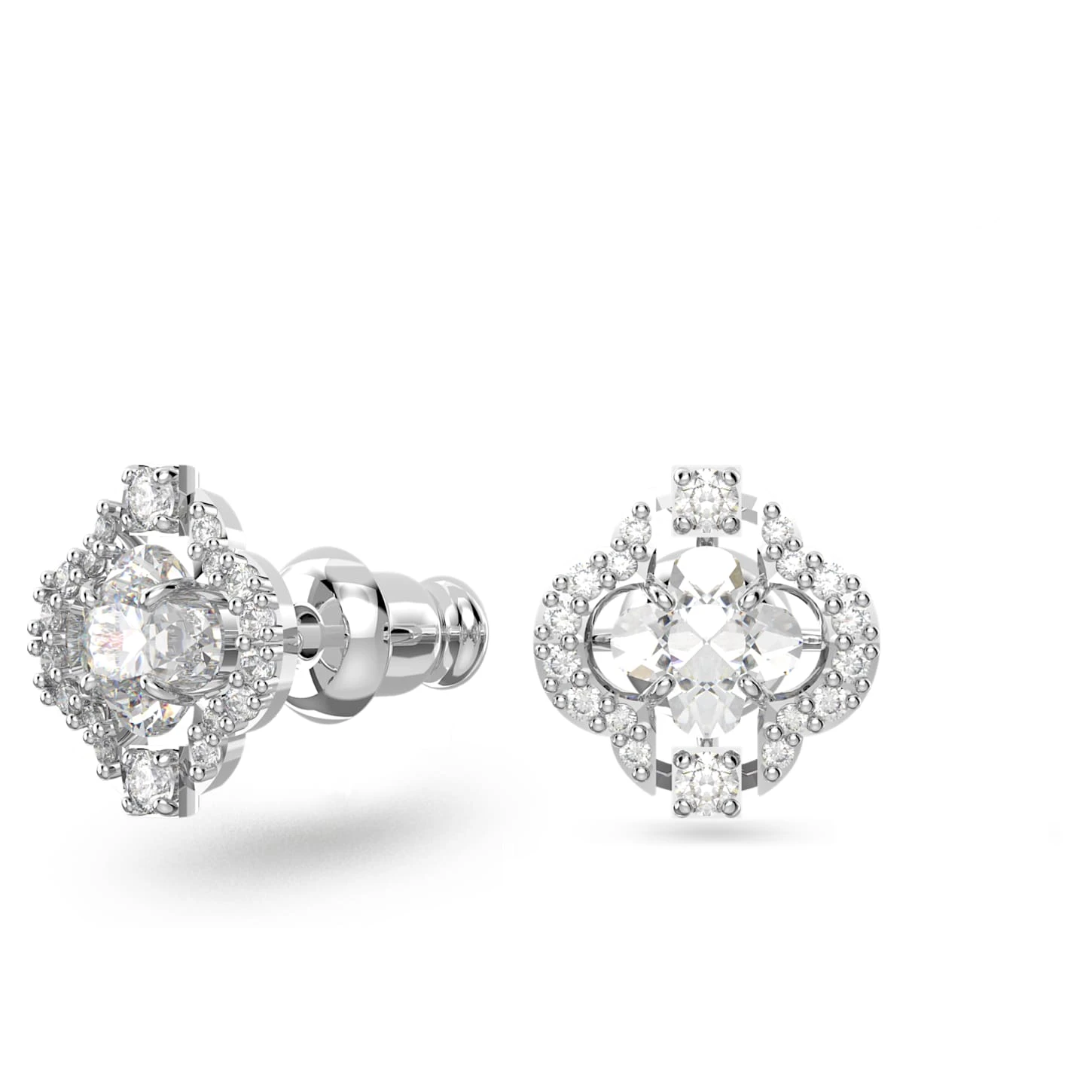 Swarovski Sparkling Dance Set Mixed Cuts, Clover, White, Rhodium Plated 6 Swarovski Sparkling Dance Set Mixed Cuts, Clover, White, Rhodium Plated - Image 6