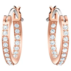Swarovski Symbolic Hoop Earrings Evil Eye, Blue, Rose Gold-tone Plated -Fashion Accessories Store swarovski symbolic hoop earrings evil eye blue rose gold tone plated swarovski 5425857 3