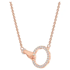Swarovski Symbolic Necklace Hand, White, Rose Gold-tone Plated -Fashion Accessories Store swarovski symbolic necklace hand white rose gold tone plated swarovski 5489573 2
