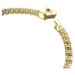 Swarovski Tennis Deluxe Bracelet Round Cut, White, Gold-tone Plated -Fashion Accessories Store tennis deluxe bracelet round cut white gold tone plated swarovski 5511544 3