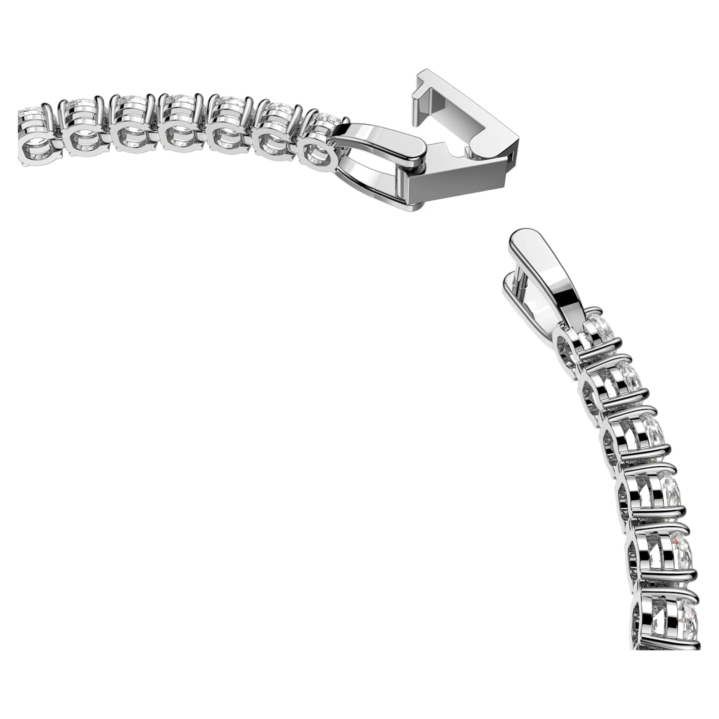 Swarovski Tennis Deluxe Bracelet Round Cut, White, Rhodium Plated 4 Swarovski Tennis Deluxe Bracelet Round Cut, White, Rhodium Plated - Image 4