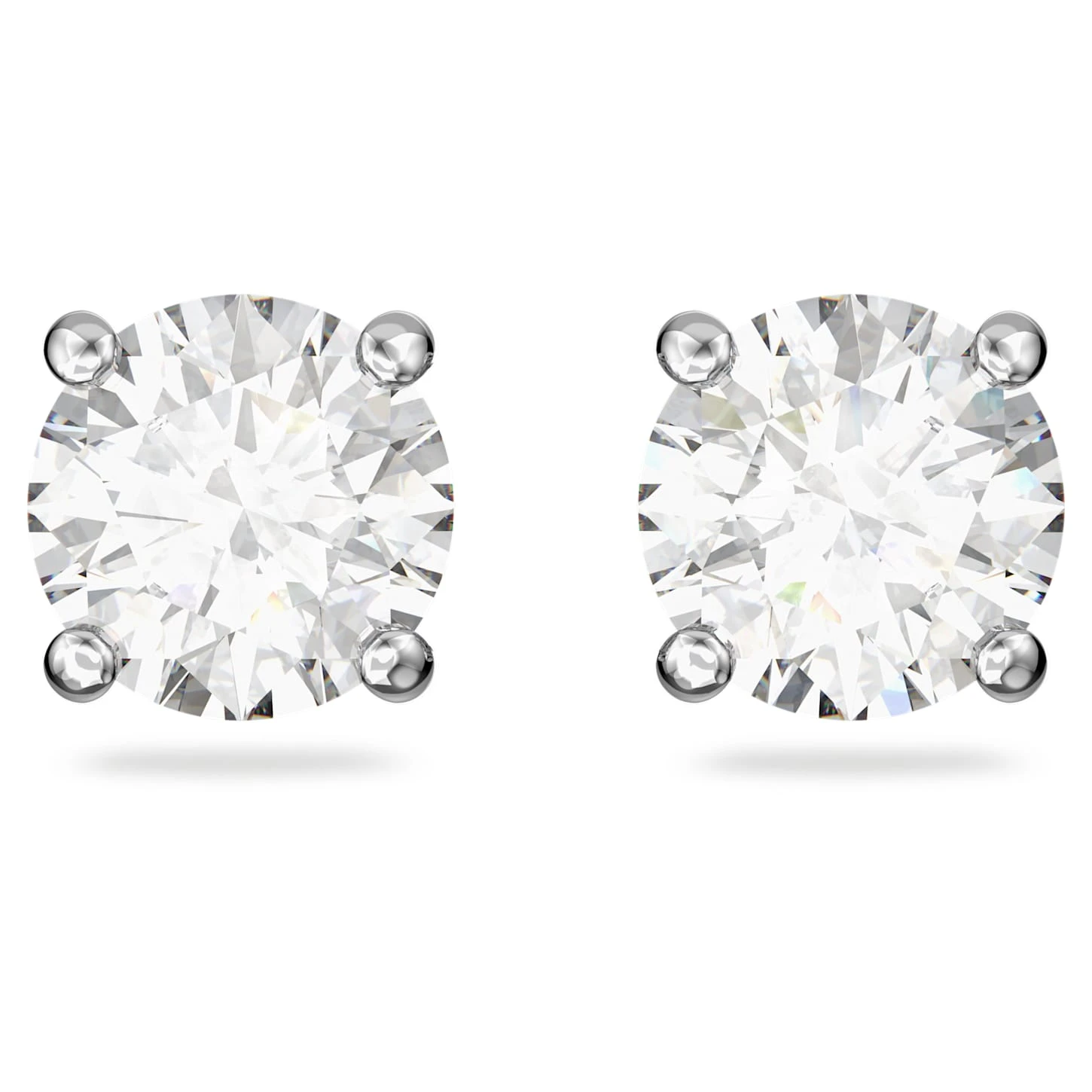 Swarovski Tennis Deluxe Set Round Cut, White, Rhodium Plated 6 Swarovski Tennis Deluxe Set Round Cut, White, Rhodium Plated - Image 6