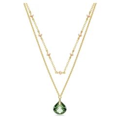 Swarovski Tessa Pendant Green, Gold-tone Plated