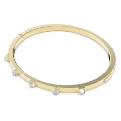 Swarovski Thrilling Bangle Mixed Cuts, White, Gold-tone Plated 8 Swarovski Thrilling Bangle Mixed Cuts, White, Gold-tone Plated -Fashion Accessories Store thrilling bangle mixed cuts white gold tone plated swarovski 5567050 2
