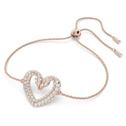 Swarovski Una Bracelet Heart, Medium, White, Rose Gold-tone Plated 7 Swarovski Una Bracelet Heart, Medium, White, Rose Gold-tone Plated -Fashion Accessories Store una bracelet heart medium white rose gold tone plated swarovski 5628658 2