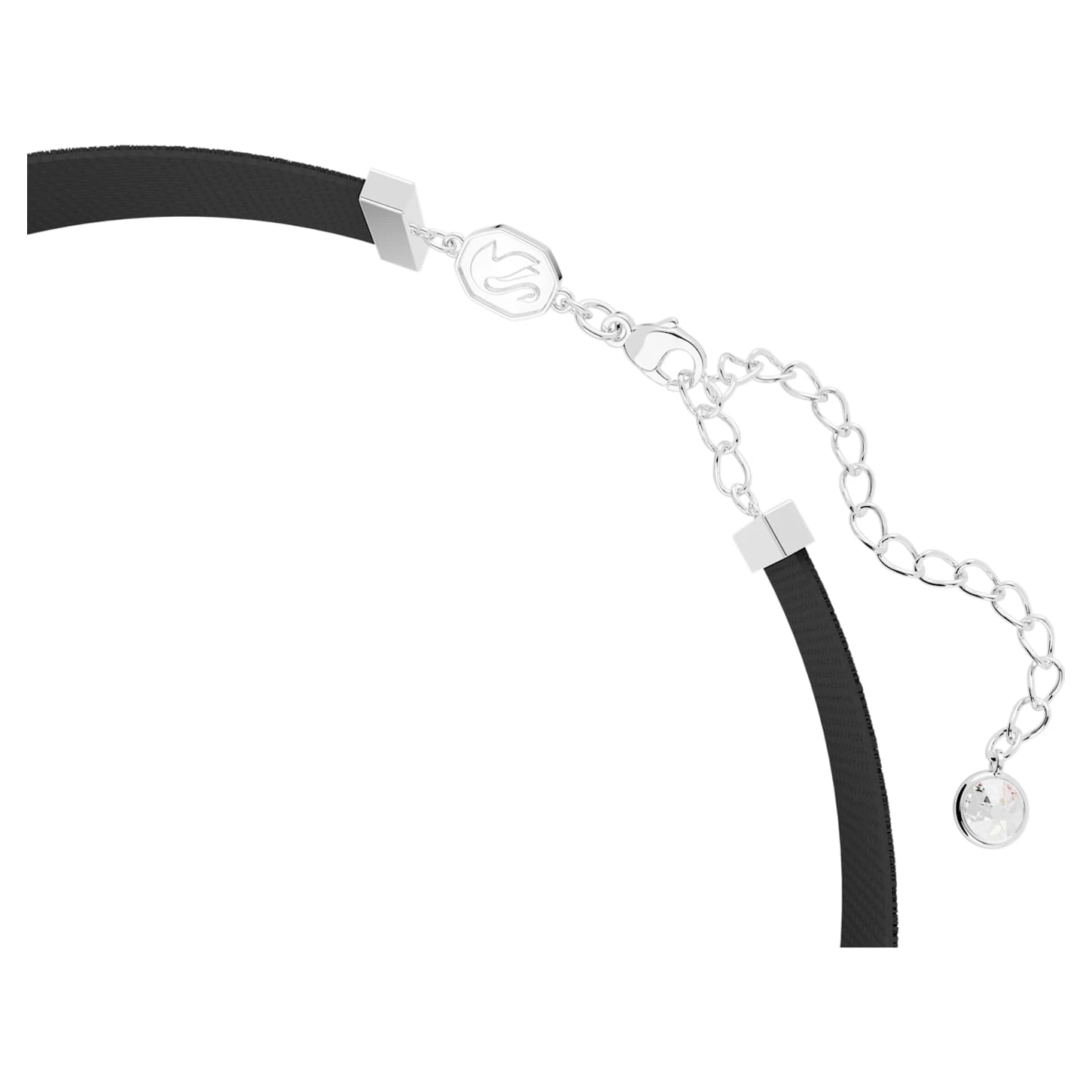 Swarovski Una Choker Heart, Pink, Rhodium Plated 4 Swarovski Una Choker Heart, Pink, Rhodium Plated - Image 4