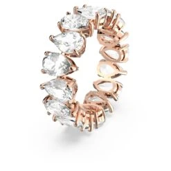 Swarovski Vittore Ring Drop Cut, White, Rose Gold-tone Plated -Fashion Accessories Store vittore ring drop cut white rose gold tone plated swarovski 5585425 2