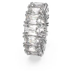 Swarovski Vittore Ring Rectangular Cut, White, Rhodium Plated -Fashion Accessories Store vittore ring rectangular cut white rhodium plated swarovski 5572689 3
