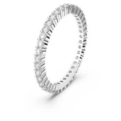 Swarovski Vittore Ring Round Cut, White, Rhodium Plated -Fashion Accessories Store vittore ring round cut white rhodium plated swarovski 5656300 2