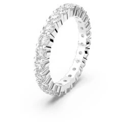 Swarovski Vittore XL Ring Round Cut, White, Rhodium Plated -Fashion Accessories Store vittore xl ring round cut white rhodium plated swarovski 5237742 2