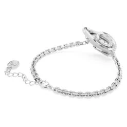 Swarovski Volta Bracelet Heart, White, Rhodium Plated -Fashion Accessories Store volta bracelet heart white rhodium plated swarovski 5652789 4
