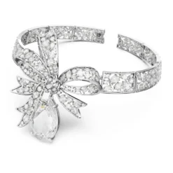 Swarovski Volta Choker Bow, White, Rhodium Plated 7 Swarovski Volta Choker Bow, White, Rhodium Plated -Fashion Accessories Store volta choker bow white rhodium plated swarovski 5657994 2