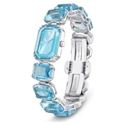 Swarovski Watch Octagon Cut Bracelet, Blue, Stainless Steel -Fashion Accessories Store watch octagon cut bracelet blue stainless steel swarovski 5630840 2