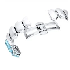 Swarovski Watch Octagon Cut Bracelet, Blue, Stainless Steel -Fashion Accessories Store watch octagon cut bracelet blue stainless steel swarovski 5630840 6