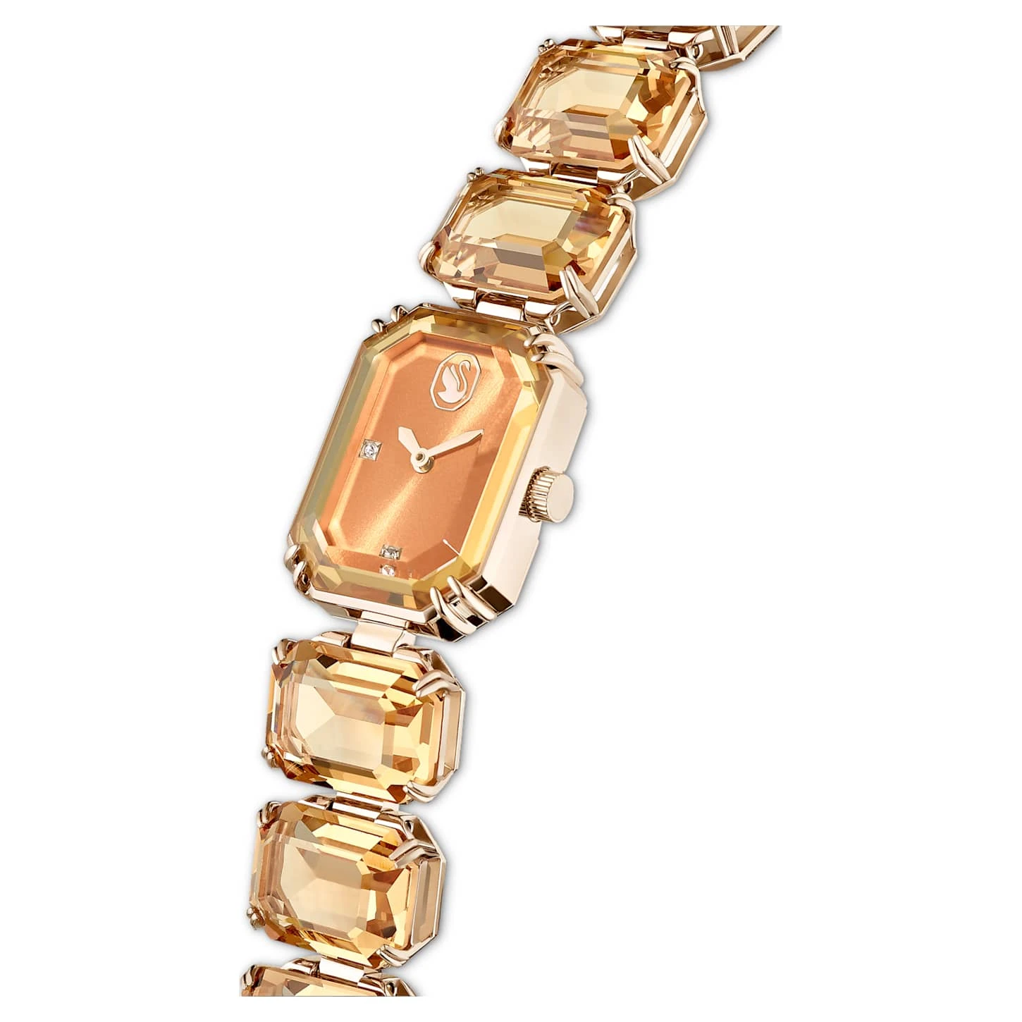 Swarovski Watch Octagon Cut Bracelet, Brown, Champagne Gold-tone Finish 5 Swarovski Watch Octagon Cut Bracelet, Brown, Champagne Gold-tone Finish - Image 5