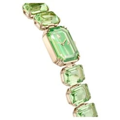 Swarovski Watch Octagon Cut Bracelet, Green, Champagne Gold-tone Finish -Fashion Accessories Store watch octagon cut bracelet green champagne gold tone finish swarovski 5630834 5
