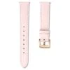 Swarovski Watch Strap 15 Mm (0.59") Width, Leather With Stitching, Pink, Rose Gold-tone Finish