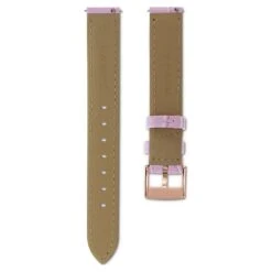 Swarovski Watch Strap 17 Mm (0.67") Width, Leather With Stitching, Purple, Rose Gold-tone Finish -Fashion Accessories Store watch strap 17 mm 280.672229 width leather with stitching purple rose gold tone finish swarovski 5674149 2