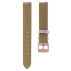 Swarovski Watch Strap 17 Mm (0.67") Width, Leather With Stitching, Purple, Rose Gold-tone Finish -Fashion Accessories Store watch strap 17 mm 280.672229 width leather with stitching purple rose gold tone finish swarovski 5674149 5